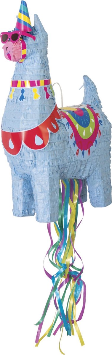 UNIQUE - Blauwe lama pinata - Decoratie > Feest spelletjes